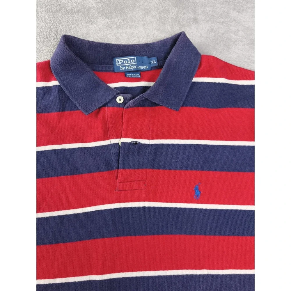 polo ralph lauren‎ polo shirt bundle mens xl striped red blue lot
